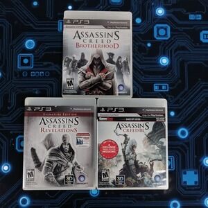 Lot of PS3 Games Assassin's Creed Brotherhood Revelations III 3